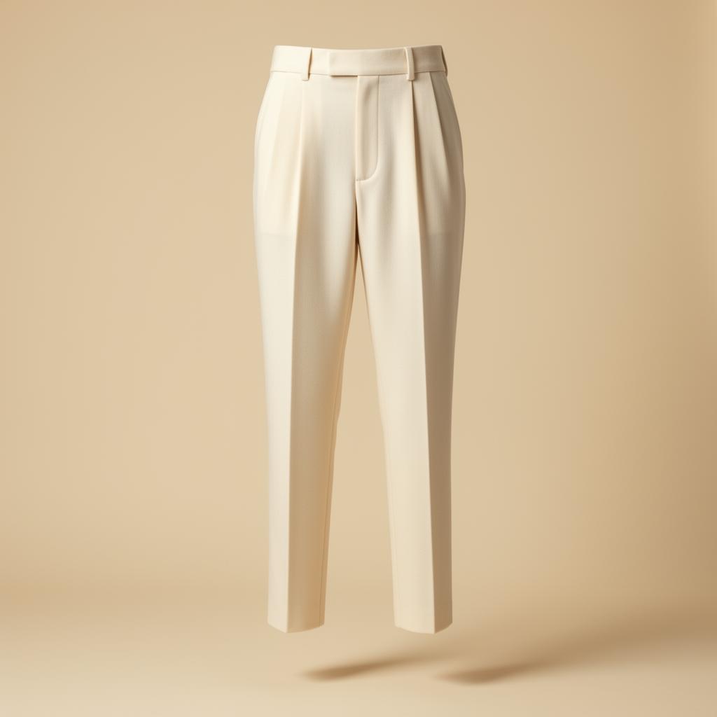 Cream Tailored Trouser